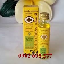 Dầu thâp tự vàng 24ml - gold cross yellow oil 24 ml