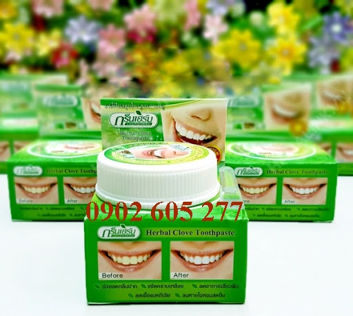 Bỏ sỉ Kem tẩy trắng răng Green Herb Thái Lan toàn quốc
